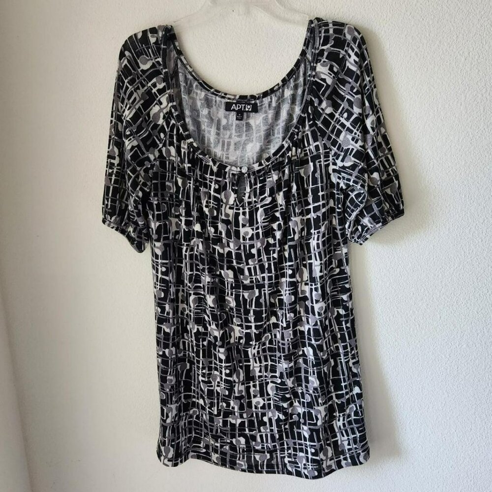 Apt 9 Oversized Knit sweater Mini dress Sz M lagenlook babydoll swing Dress